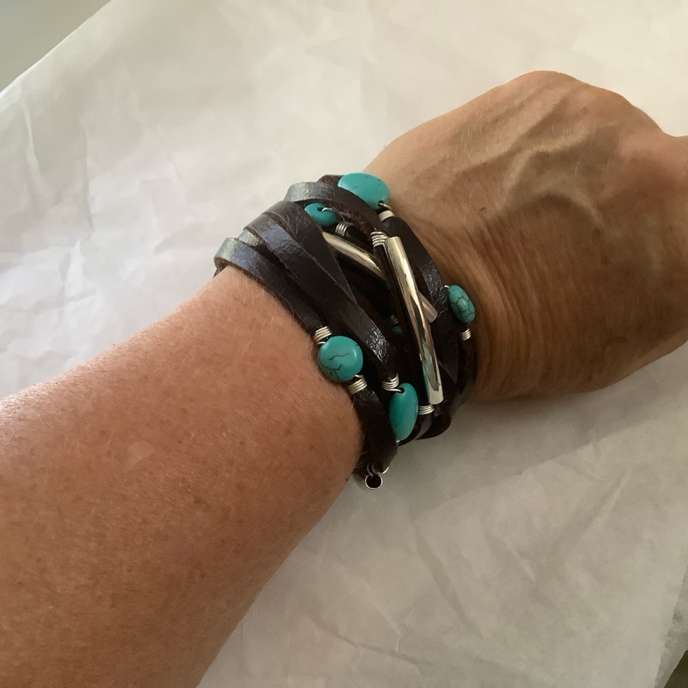 Brown wrap bracelet